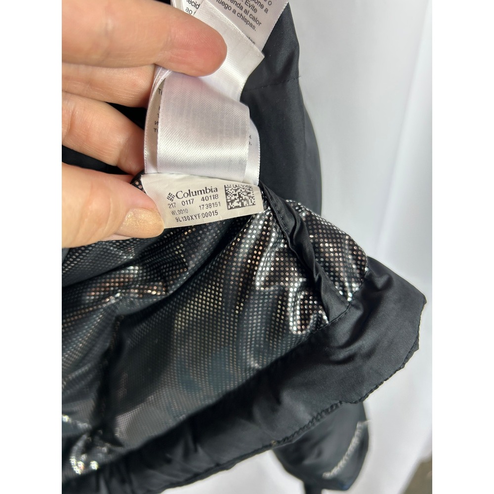 Columbia Heavenly Hooded Jacket Black Omni-Heat Polyester Puffer Quilted XL - Picture 7 of 10